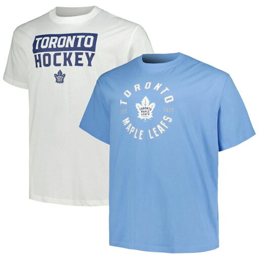 【送料無料】 アンブランデッド メンズ Tシャツ トップス Men's Fanatics Branded Toronto Maple Leafs Big & Tall T-Shirt 2-Pack Set Mpl Blue 【送料無料】 アンブランデッド メンズ Tシャツ トップス Men's Fanatics Branded Toronto Maple Leafs Big & Tall T-Shirt 2-Pack Set Mpl Blue