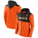 【送料無料】 アンブランデッド メンズ Tシャツ トップス Men's Fanatics Branded Orange/Black San Francisco Giants Ace Hoodie Full-Zip Sweatshirt Gnt Orange(4)