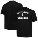 【送料無料】 プロファイル メンズ Tシャツ トップス Men's Profile Black Chicago White Sox Big & Tall Heart & Soul T-Shirt Sox Black