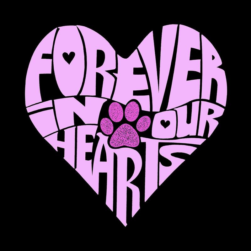 【送料無料】 エルエーポップアート メンズ Tシャツ トップス Forever In Our Hearts - Men's Premium Blend Word Art T-shirt Navy