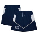 【送料無料】 ミッチェル&ネス メンズ ハーフパンツ・ショーツ ボトムス Men's Mitchell & Ness Navy Penn State Nittany Lions 2001/02 Throwback Jersey Shorts Pst Navy(4)