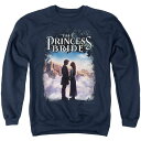 【送料無料】 ライセンス キャラクター メンズ ニット・セーター アウター Princess Bride Storybook Love Adult Crewneck Sweatshirt Navy