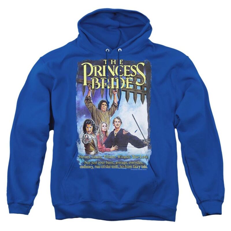 【送料無料】 ライセンス キャラクター メンズ ニット・セーター アウター Princess Bride Alt Poster Adult Pull Over Hoodie Royal B..