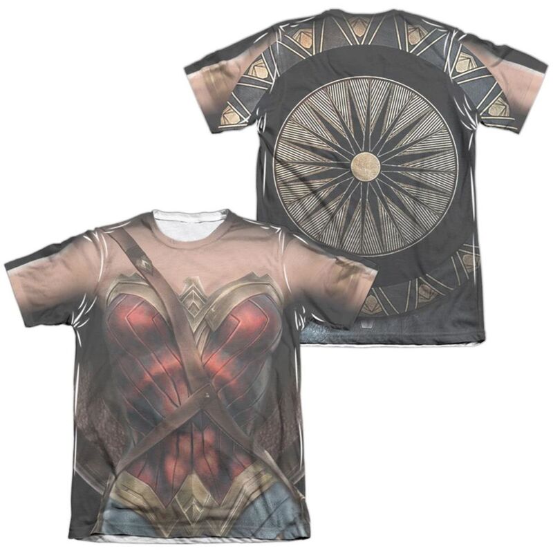 【送料無料】 ライセンス キャラクター メンズ Tシャツ トップス Wonder Woman Movie Wonder Uniform Sleeve T-shirt White