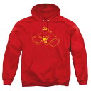 【送料無料】 ライセンス キャラクター メンズ ニット・セーター アウター Dc Comics Wonder Woman Min Adult Pull Over Hoodie Red(4)
