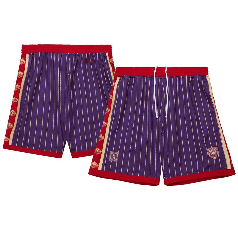 【送料無料】 ミッチェル&ネス メンズ ハーフパンツ・ショーツ ボトムス Men's Mitchell & Ness Purple Orlando City SC 10th Anniversary Mesh Shorts Orf Purple