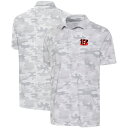 【送料無料】 アンティグア メンズ Tシャツ トップス Men's Antigua White Cincinnati Bengals Collide Polo Bng White(4)