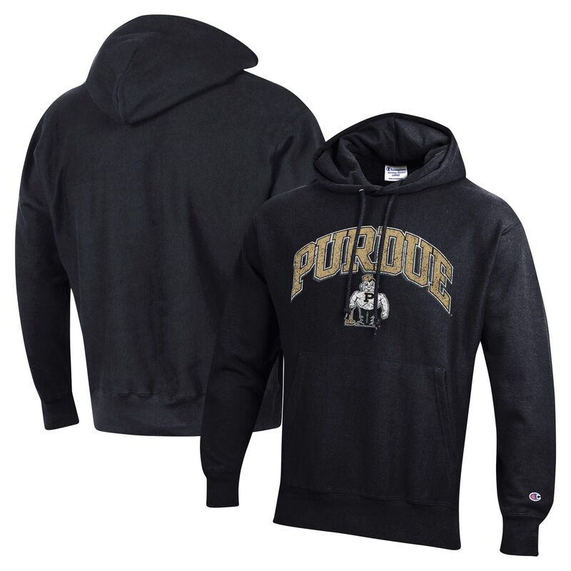 ̵ ԥ  T ȥåץ Men's Champion Black Purdue Boilermakers V...