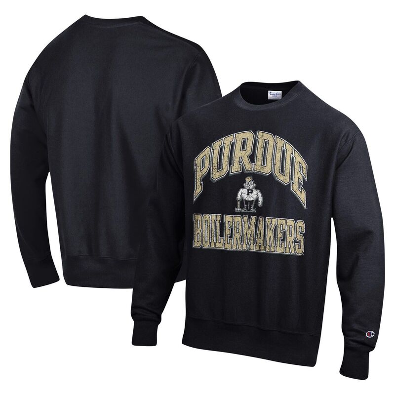 ̵ ԥ  T ȥåץ Men's Champion Black Purdue Boilermakers V...