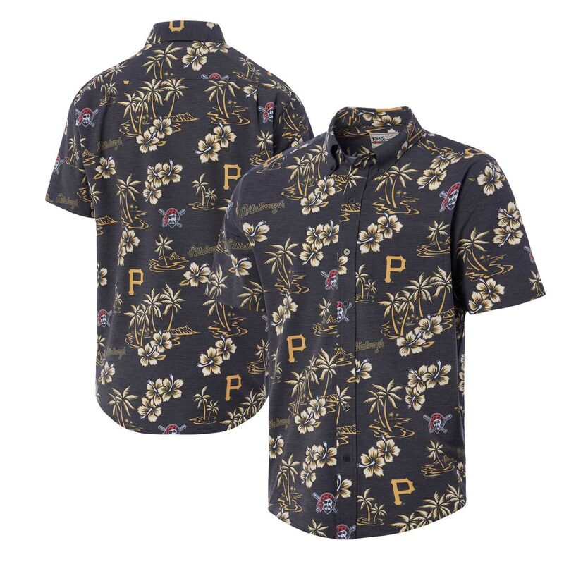 ̵ 쥤󥹥סʡ  T ȥåץ Men's Reyn Spooner Black Pittsburgh Pira...