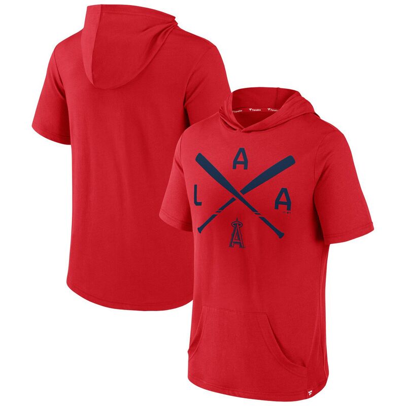 ReVida ŷԾŹ㤨̵֡ ֥ǥå  T ȥåץ Men's Fanatics Branded Red Los Angeles Angels Iconic Rebel Short Sleeve Pullover Hoodie Ang RedפβǤʤ12,480ߤˤʤޤ