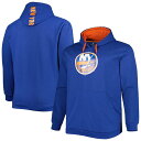 【送料無料】 プロファイル メンズ Tシャツ トップス Men's Royal New York Islanders Big & Tall Fleece Pullover Hoodie Isl Blue