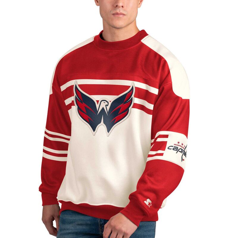̵   T ȥåץ Men's Starter White Washington Capitals Def...