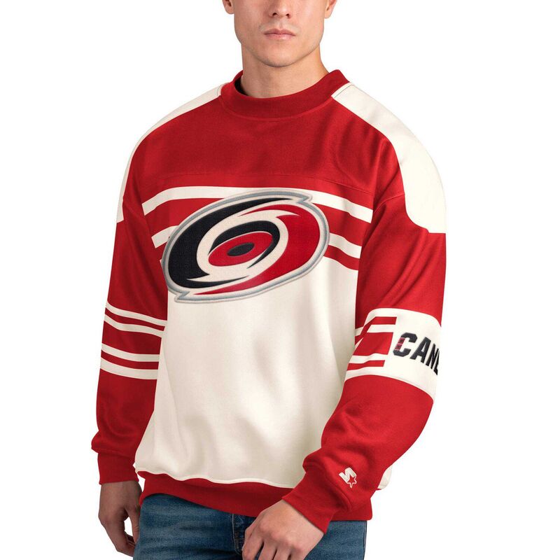̵   T ȥåץ Men's Starter White Carolina Hurricanes Def...