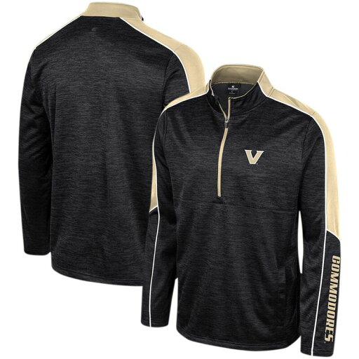 【送料無料】 コロシアム メンズ ジャケット・ブルゾン アウター Men's Colosseum Black Vanderbilt Commodores Marled Half-Zip Jacket Van Black 【送料無料】 コロシアム メンズ ジャケット・ブルゾン アウター Men's Colosseum Black Vanderbilt Commodores Marled Half-Zip Jacket Van Black