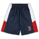 【送料無料】 プロファイル メンズ ハーフパンツ・ショーツ ボトムス Men's Navy Boston Red Sox Big & Tall Team Shorts Rsx Navy