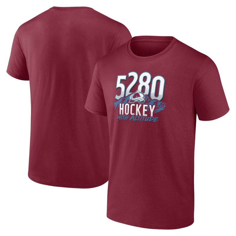【送料無料】 アンブランデッド メンズ Tシャツ トップス Men's Fanatics Branded Burgundy Colorado Avalanche Local T-Shirt Ava Med Re