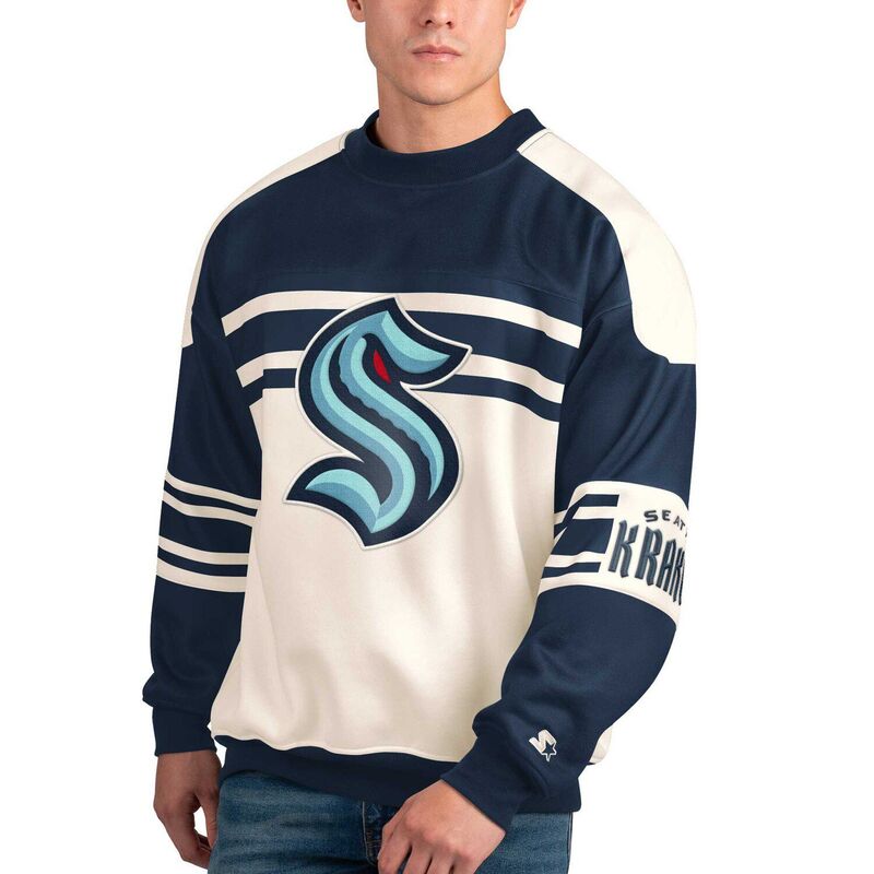 ̵   T ȥåץ Men's Starter White Seattle Kraken Defense ...