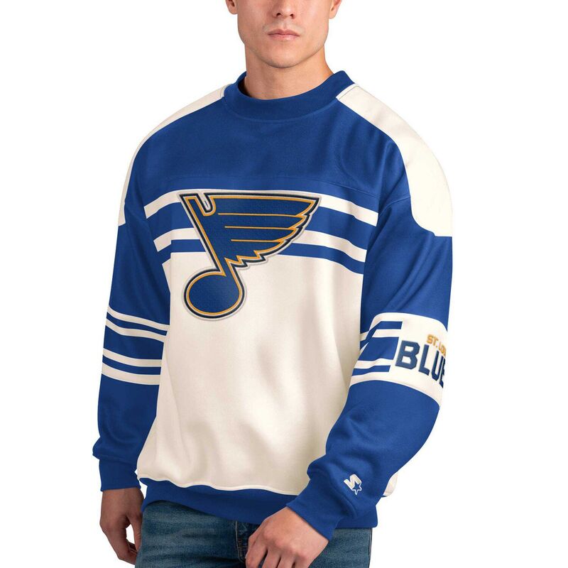 ̵   T ȥåץ Men's Starter White St. Louis Blues Defense...