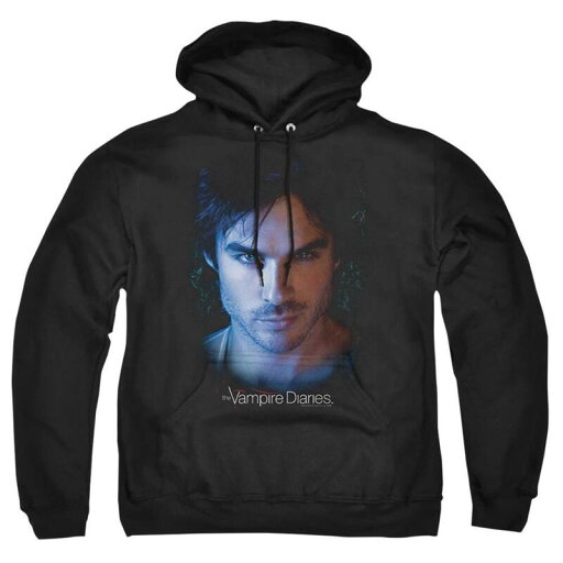 【送料無料】 ライセンス キャラクター メンズ ニット・セーター アウター Vampire Diaries Damon Adult Pull Over Hoodie Black 【送料無料】 ライセンス キャラクター メンズ ニット・セーター アウター Vampire Diaries Damon Adult Pull Over Hoodie Black