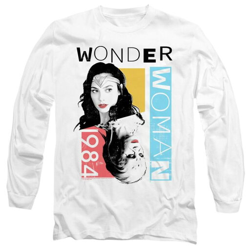 【送料無料】 ライセンス キャラクター メンズ Tシャツ トップス Wonder Woman 84 Color Blocks Long Sleeve Adult T-shirt White 【送料無料】 ライセンス キャラクター メンズ Tシャツ トップス Wonder Woman 84 Color Blocks Long Sleeve Adult T-shirt White