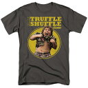 【送料無料】 ライセンス キャラクター メンズ Tシャツ トップス The Goonies Chunk Truffle Shuffle Short Sleeve Adult T-shirt Charcoal