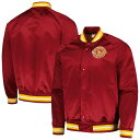 【送料無料】 ミッチェル&ネス メンズ ジャケット・ブルゾン アウター Men's Mitchell & Ness Wine Cleveland Cavalie...