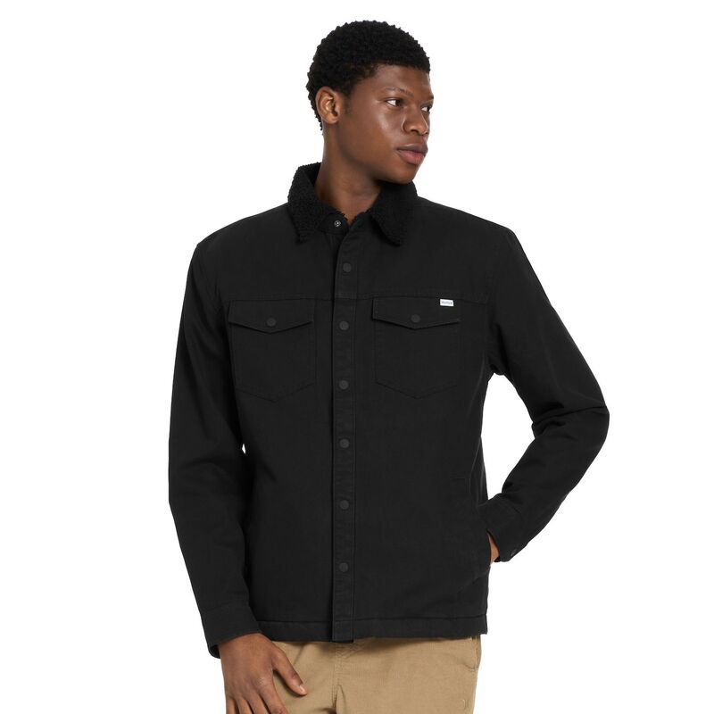 【送料無料】 ハーレー メンズ ジャケット・ブルゾン アウター Men's Hurley Canvas Shirt Jacket Black