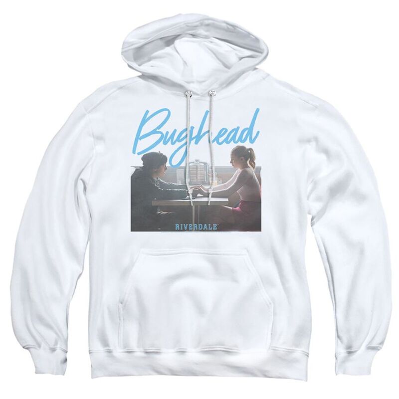 【送料無料】 ライセンス キャラクター メンズ ニット・セーター アウター Riverdale Bughead Adult Pull Over Hoodie White