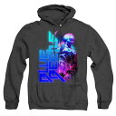 【送料無料】 ライセンス キャラクター メンズ ニット・セーター アウター Blue Beetle Lightning Adult Heather Hoodie Black(4)