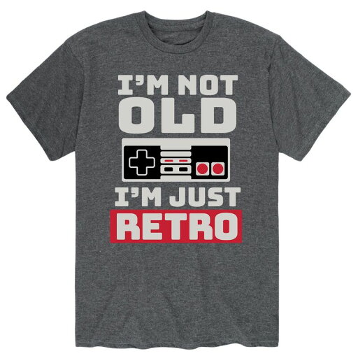【送料無料】 ライセンス キャラクター メンズ Tシャツ トップス Men's I'm Not Old I'm Just Retro Tee Gray 【送料無料】 ライセンス キャラクター メンズ Tシャツ トップス Men's I'm Not Old I'm Just Retro Tee Gray