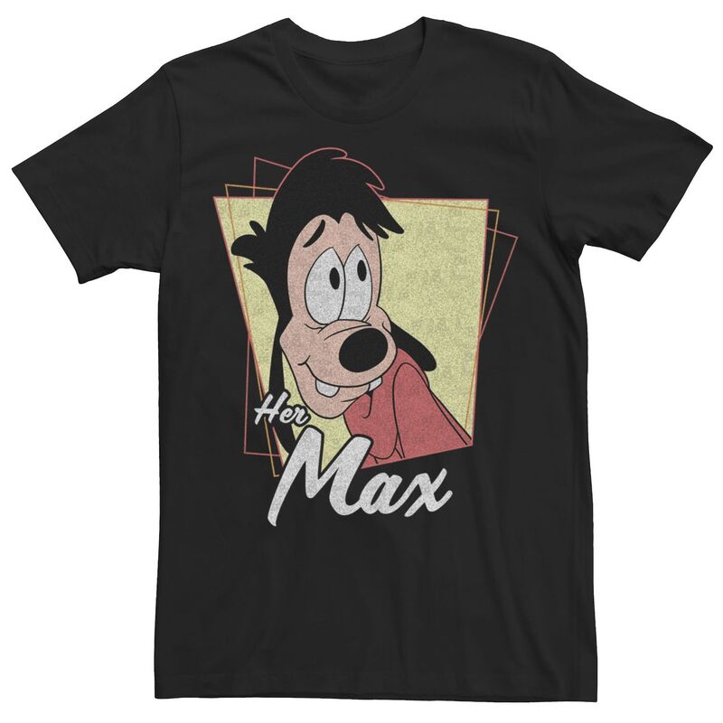 【送料無料】 ライセンス キャラクター メンズ Tシャツ トップス Disney's A Goofy Movie Men's Couples Her Max Tee Black