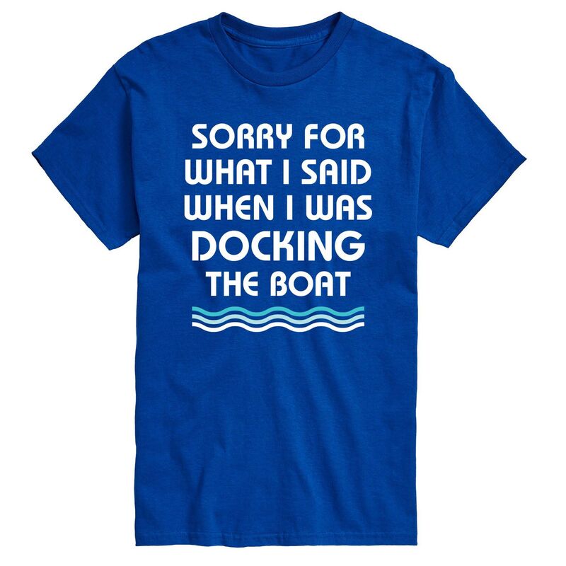 【送料無料】 ライセンス キャラクター メンズ Tシャツ トップス Men's Said Docking The Boat Tee Blue
