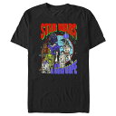 【送料無料】 ライセンス キャラクター メンズ Tシャツ トップス Big & Tall Star Wars A New Hope Vintage Poster Graphic Tee Black