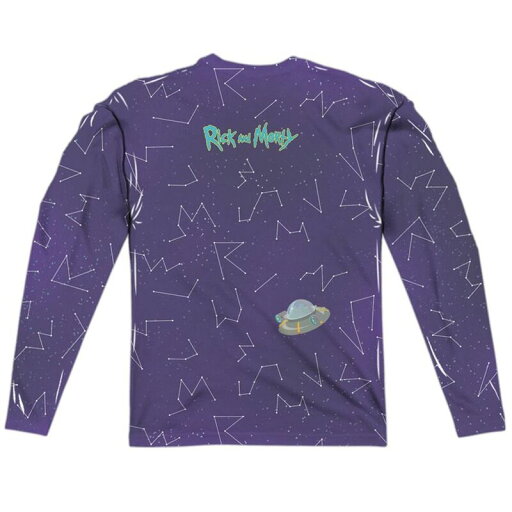 【送料無料】 ライセンス キャラクター メンズ Tシャツ トップス Rick And Morty Stars Long Sleeve Adult Poly Crew T-shirt White 【送料無料】 ライセンス キャラクター メンズ Tシャツ トップス Rick And Morty Stars Long Sleeve Adult Poly Crew T-shirt White