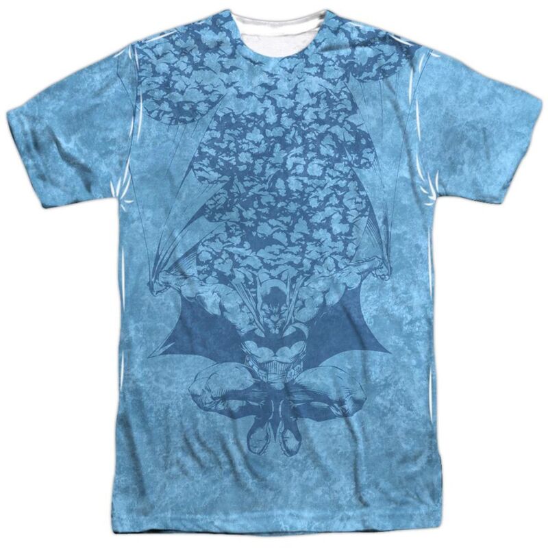 【送料無料】 ライセンス キャラクター メンズ Tシャツ トップス Batman Within Short Sleeve Adult 100% Poly Crew T-shirt White