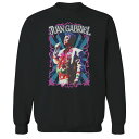 【送料無料】 ライセンス キャラクター メンズ Tシャツ トップス Men's Juan Psychedelic Graphic Sweatshirt Black(4)
