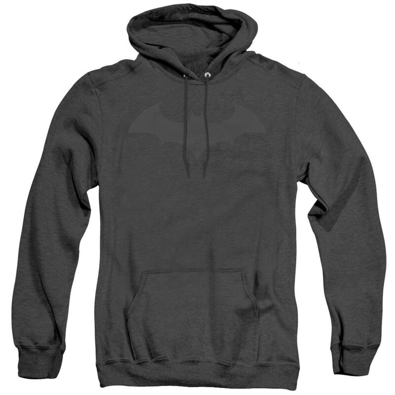 【送料無料】 ライセンス キャラクター メンズ ニット・セーター アウター Batman Hush Logo Adult Heather Hoodie Black