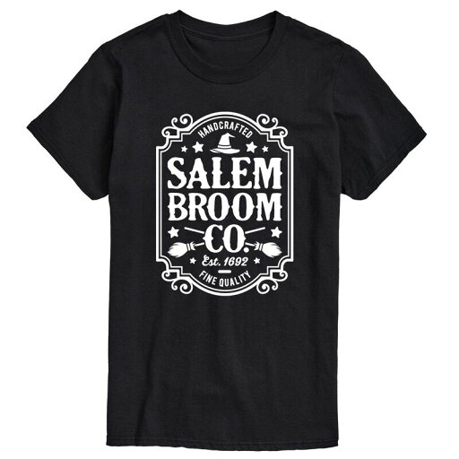 【送料無料】 ライセンス キャラクター メンズ Tシャツ トップス Big & Tall Salem Broom Co Sign Graphic Tee Black 【送料無料】 ライセンス キャラクター メンズ Tシャツ トップス Big & Tall Salem Broom Co Sign Graphic Tee Black