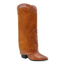 【送料無料】 ヨキ レディース ブーツ・レインブーツ シューズ Yoki Gayle Western Suede Studded High Women's Bo...