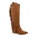 【送料無料】 ヨキ レディース ブーツ・レインブーツ シューズ Yoki Gayle-29 Women's Knee-High Fringe Boots Rus...