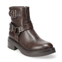 【送料無料】 エスオー レディース ブーツ・レインブーツ シューズ SOR Women's Harness Buckle Boots Brown