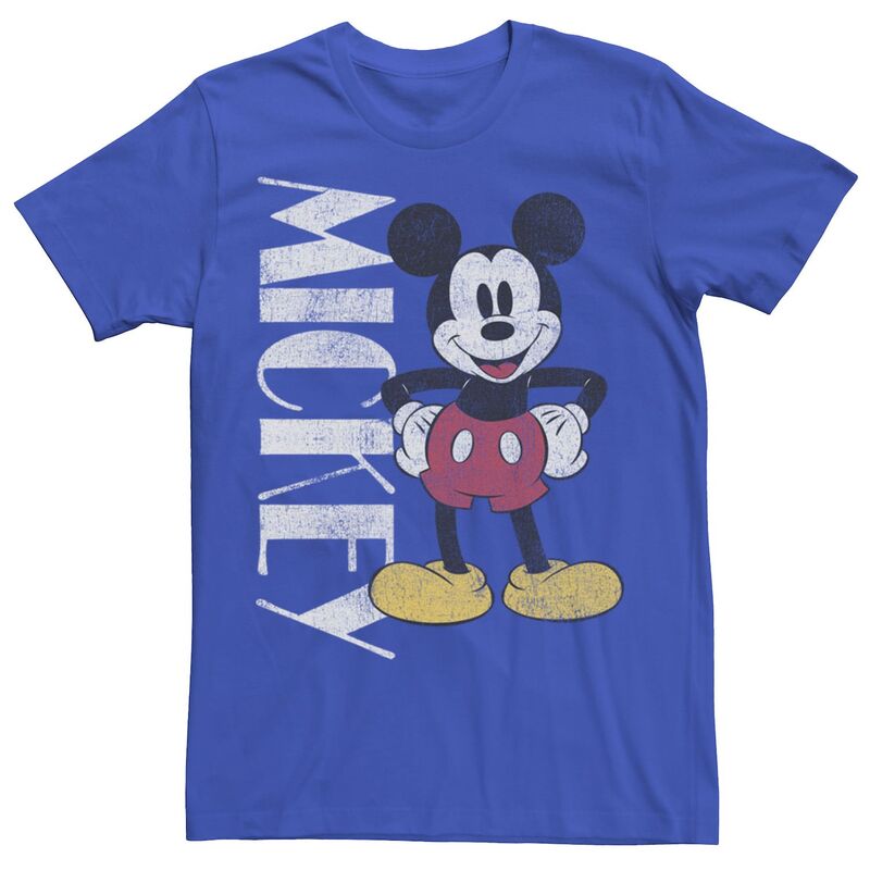 【送料無料】 ライセンス キャラクター メンズ Tシャツ トップス Disney's Mickey And Friends Mickey Men's Vintage Stance Tee Royal