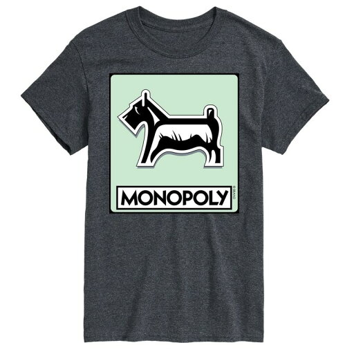 【送料無料】 ライセンス キャラクター メンズ Tシャツ トップス Big & Tall Monopoly Dog Token Graphic Tee Heather Charcoal 【送料無料】 ライセンス キャラクター メンズ Tシャツ トップス Big & Tall Monopoly Dog Token Graphic Tee Heather Charcoal