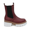 【送料無料】 ヨキ レディース ブーツ・レインブーツ シューズ Yoki Mikeey-12 Women's Short Chelsea Boots Burgu...