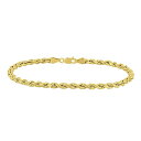 【送料無料】 ステラ グレース メンズ ブレスレット・バングル・アンクレット アクセサリー Stella Grace 10k Gold Men's Rope Chain Bracelet 10k Gold(4)