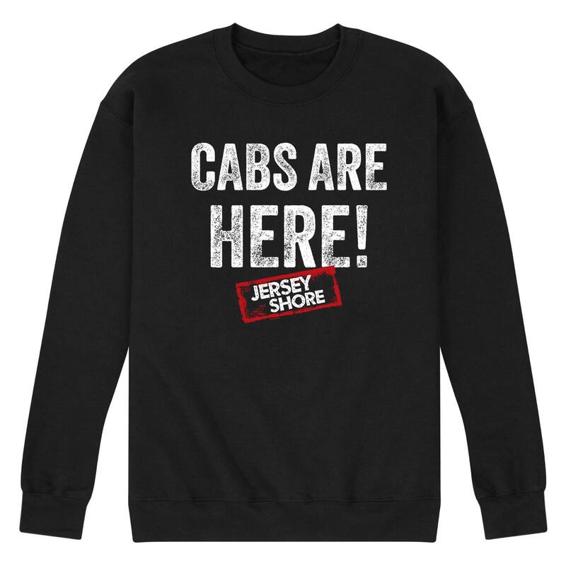 【送料無料】 ライセンス キャラクター メンズ Tシャツ トップス Men's Jersey Shore Cabs Are Here Graphic Fleece Black