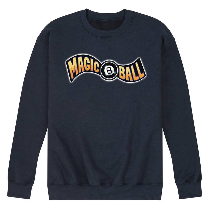 【送料無料】 ライセンス キャラクター メンズ Tシャツ トップス Men's Magic 8 Ball Logo Fleece Sweatshirt Navy