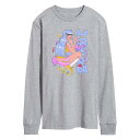 【送料無料】 ライセンス キャラクター メンズ Tシャツ トップス Men's Anime With Love Long Sleeve Tee Gray(4)