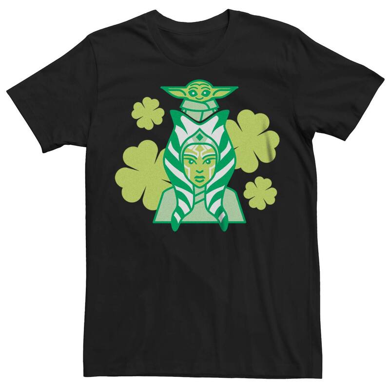 【送料無料】 ライセンス キャラクター メンズ Tシャツ トップス Men's Star Wars Ahsoka Yoda Tee Black